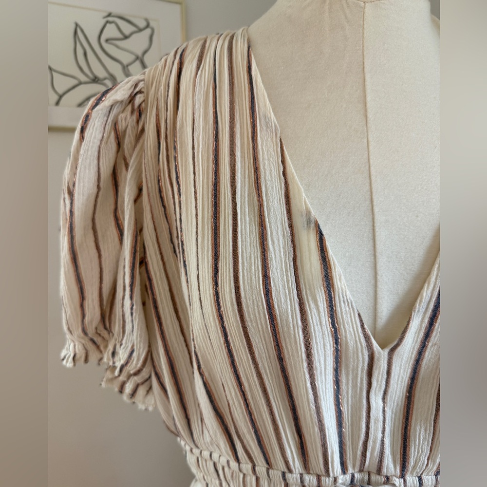 Ulla Johnson Zaria Elegant Striped Dress - Picture 4 of 8